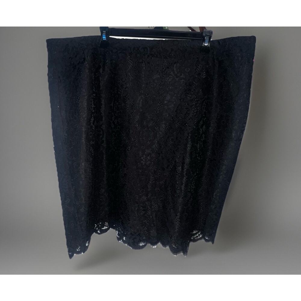 J Crew Cotton Goth Black Lace Eyelet Mini Skirt Sz Plus 20